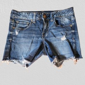 American Eagle Outfitters super stretch cut off shorts size 6
